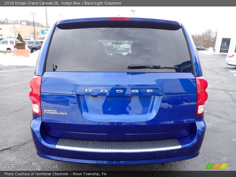 Indigo Blue / Black/Light Graystone 2018 Dodge Grand Caravan SE