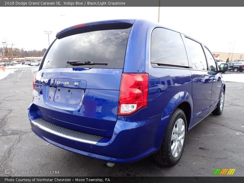 Indigo Blue / Black/Light Graystone 2018 Dodge Grand Caravan SE
