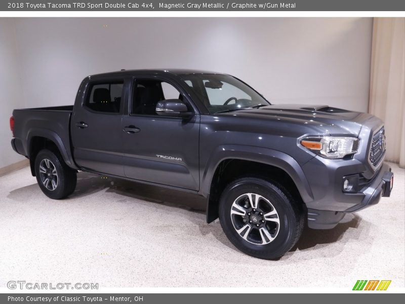 Magnetic Gray Metallic / Graphite w/Gun Metal 2018 Toyota Tacoma TRD Sport Double Cab 4x4