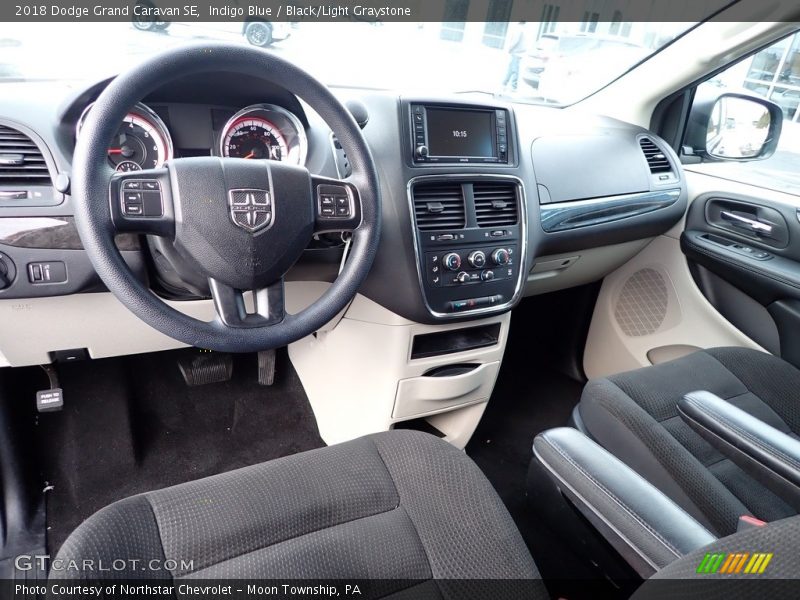 Indigo Blue / Black/Light Graystone 2018 Dodge Grand Caravan SE