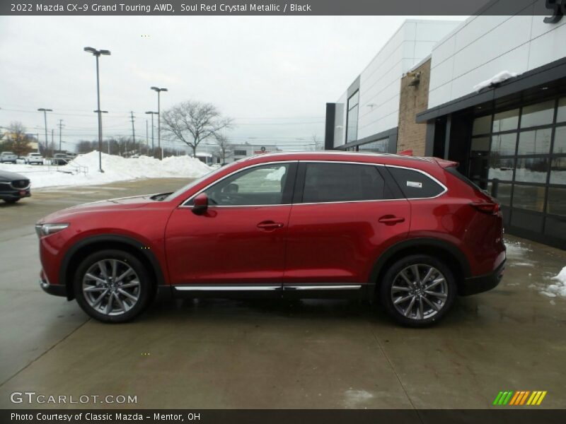 Soul Red Crystal Metallic / Black 2022 Mazda CX-9 Grand Touring AWD