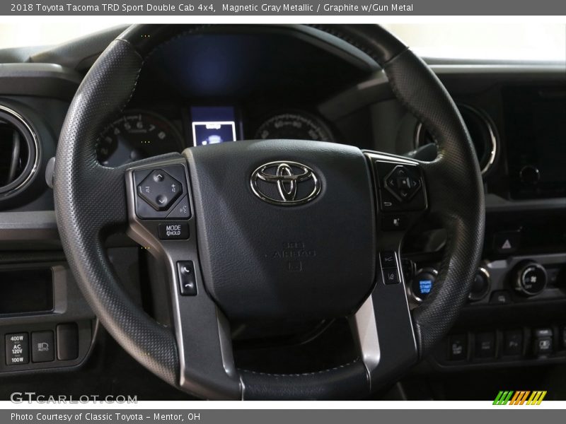 Magnetic Gray Metallic / Graphite w/Gun Metal 2018 Toyota Tacoma TRD Sport Double Cab 4x4