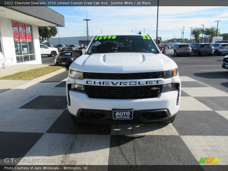 Summit White / Jet Black 2022 Chevrolet Silverado 1500 Limited Custom Crew Cab 4x4