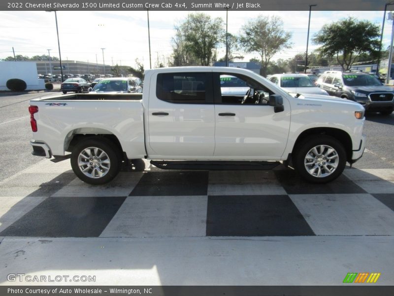 Summit White / Jet Black 2022 Chevrolet Silverado 1500 Limited Custom Crew Cab 4x4