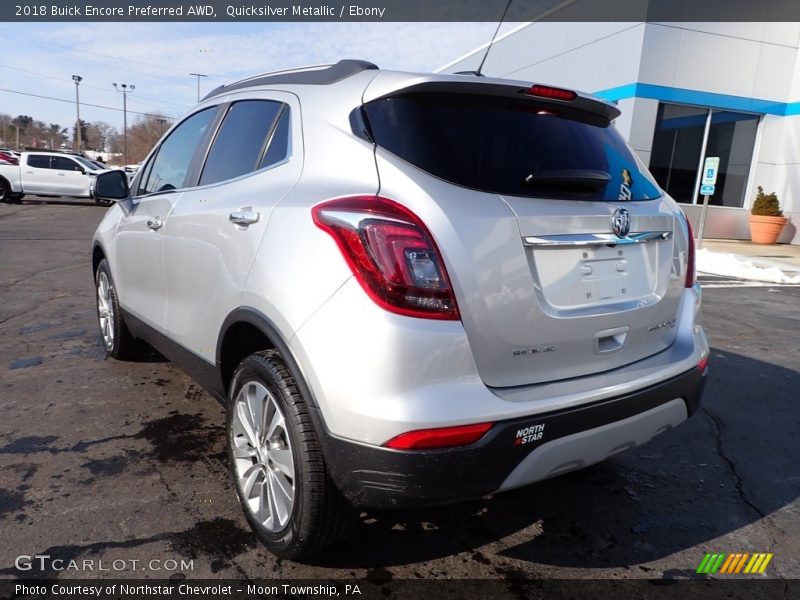 Quicksilver Metallic / Ebony 2018 Buick Encore Preferred AWD