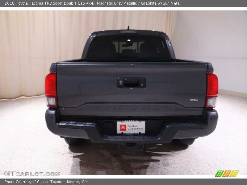 Magnetic Gray Metallic / Graphite w/Gun Metal 2018 Toyota Tacoma TRD Sport Double Cab 4x4