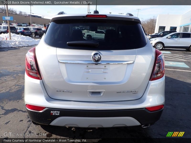 Quicksilver Metallic / Ebony 2018 Buick Encore Preferred AWD