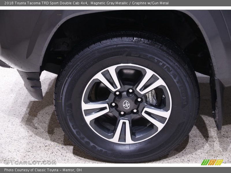 Magnetic Gray Metallic / Graphite w/Gun Metal 2018 Toyota Tacoma TRD Sport Double Cab 4x4