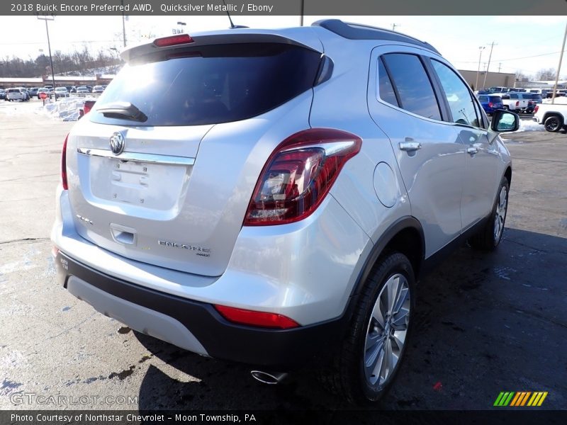 Quicksilver Metallic / Ebony 2018 Buick Encore Preferred AWD