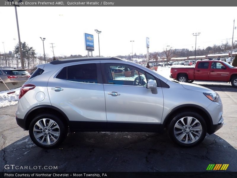 Quicksilver Metallic / Ebony 2018 Buick Encore Preferred AWD
