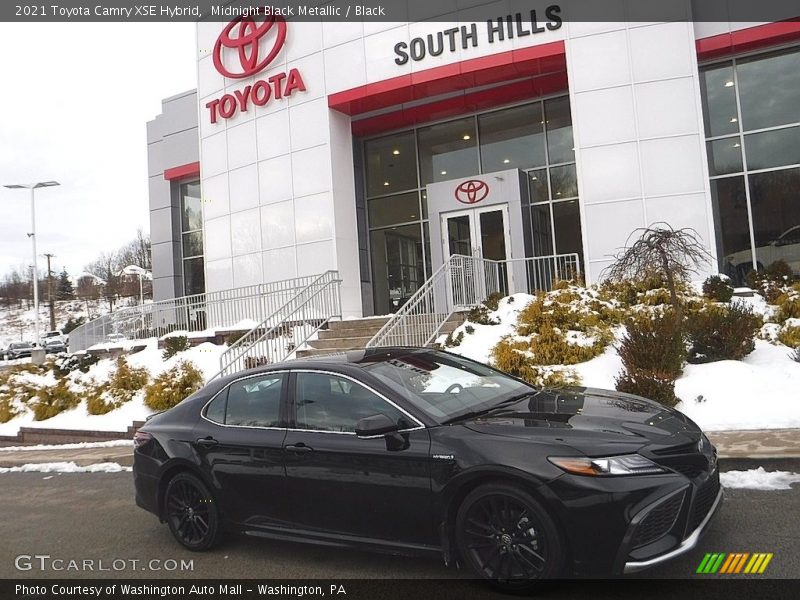 Midnight Black Metallic / Black 2021 Toyota Camry XSE Hybrid