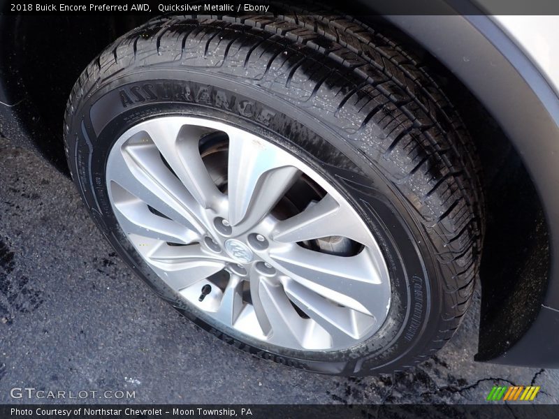 Quicksilver Metallic / Ebony 2018 Buick Encore Preferred AWD