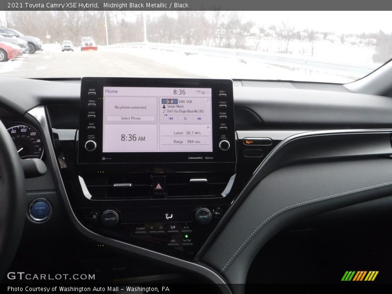 Midnight Black Metallic / Black 2021 Toyota Camry XSE Hybrid