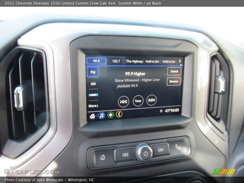 Summit White / Jet Black 2022 Chevrolet Silverado 1500 Limited Custom Crew Cab 4x4