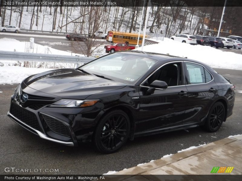 Midnight Black Metallic / Black 2021 Toyota Camry XSE Hybrid