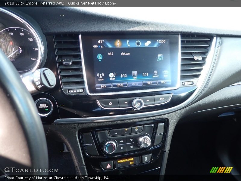 Quicksilver Metallic / Ebony 2018 Buick Encore Preferred AWD