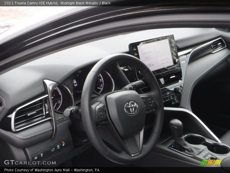 Midnight Black Metallic / Black 2021 Toyota Camry XSE Hybrid