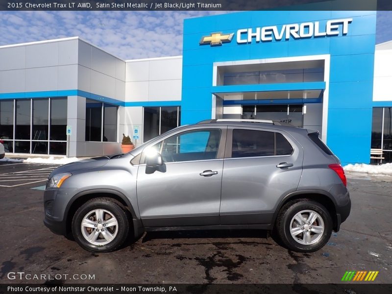 Satin Steel Metallic / Jet Black/Light Titanium 2015 Chevrolet Trax LT AWD