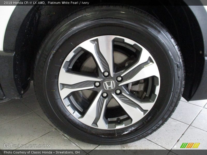 Platinum White Pearl / Ivory 2019 Honda CR-V LX AWD