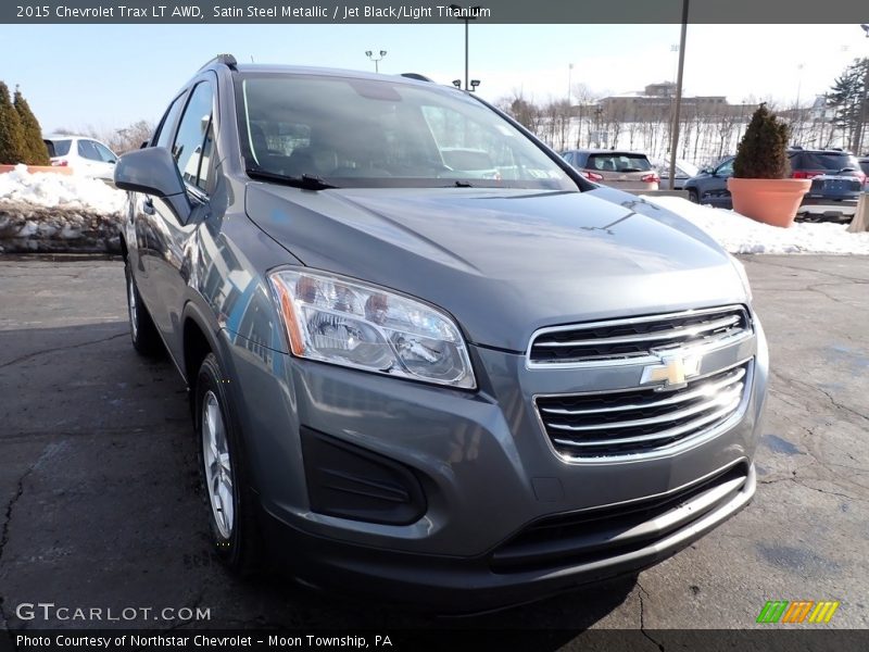 Satin Steel Metallic / Jet Black/Light Titanium 2015 Chevrolet Trax LT AWD