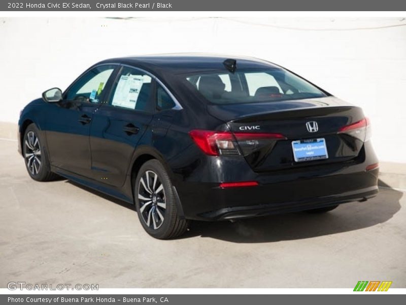 Crystal Black Pearl / Black 2022 Honda Civic EX Sedan