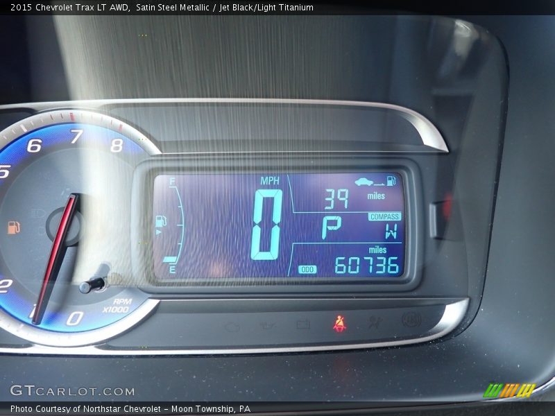 Satin Steel Metallic / Jet Black/Light Titanium 2015 Chevrolet Trax LT AWD