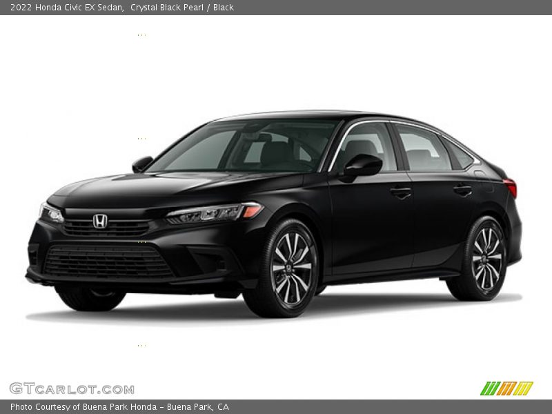 Crystal Black Pearl / Black 2022 Honda Civic EX Sedan