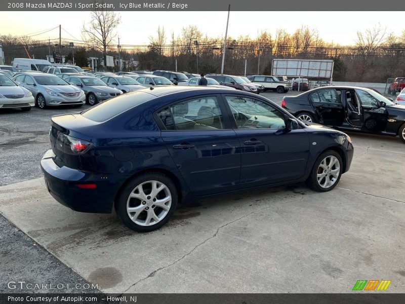 Icy Blue Metallic / Beige 2008 Mazda MAZDA3 i Sport Sedan