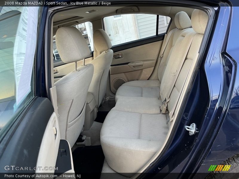 Icy Blue Metallic / Beige 2008 Mazda MAZDA3 i Sport Sedan