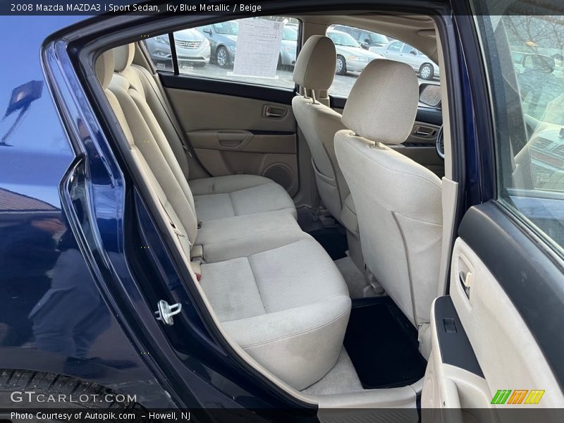 Icy Blue Metallic / Beige 2008 Mazda MAZDA3 i Sport Sedan