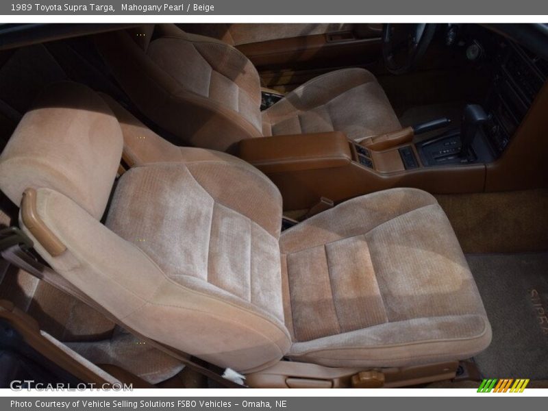 Front Seat of 1989 Supra Targa