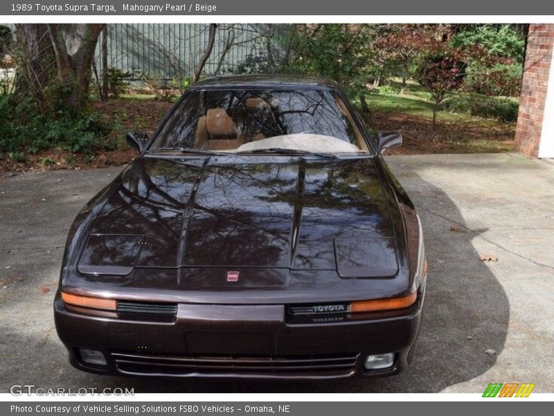 Mahogany Pearl / Beige 1989 Toyota Supra Targa
