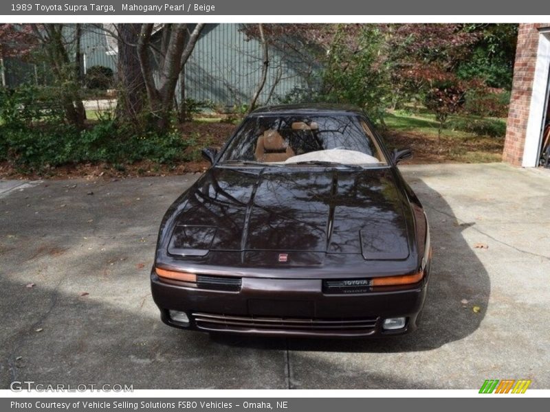 Mahogany Pearl / Beige 1989 Toyota Supra Targa