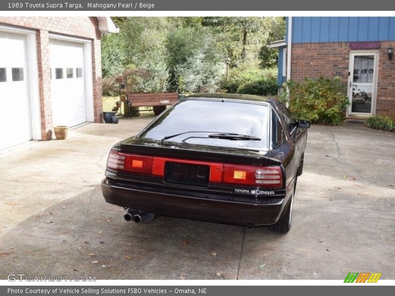 Mahogany Pearl / Beige 1989 Toyota Supra Targa