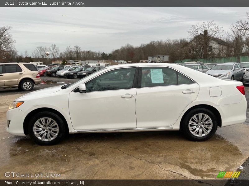 Super White / Ivory 2012 Toyota Camry LE