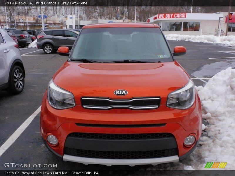 Wild Orange / Gray Two-Tone 2019 Kia Soul +