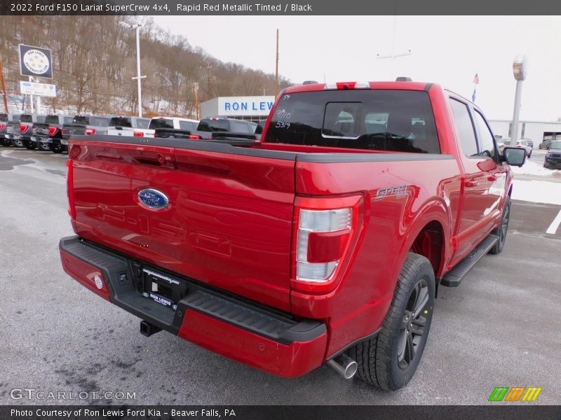 Rapid Red Metallic Tinted / Black 2022 Ford F150 Lariat SuperCrew 4x4