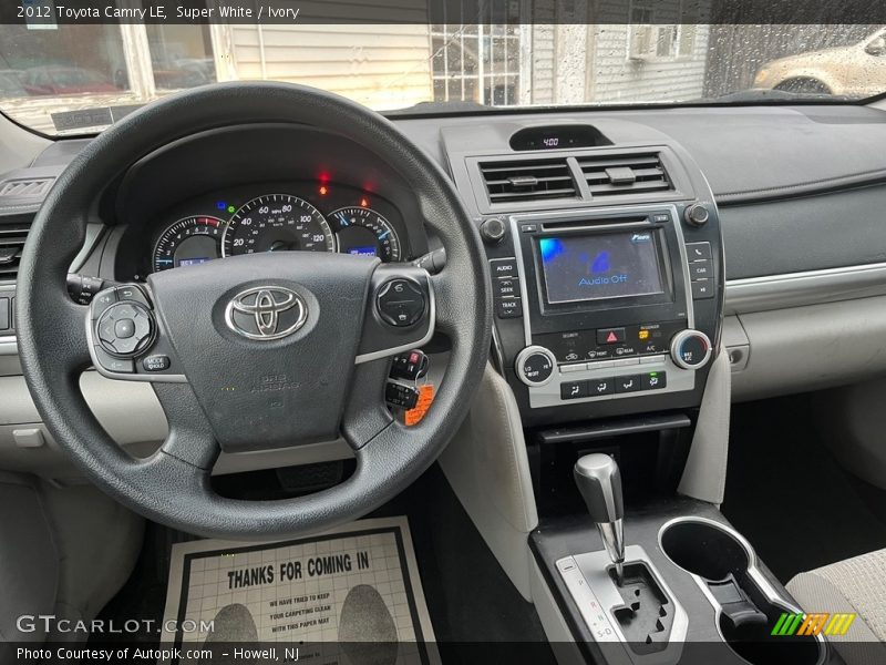 Super White / Ivory 2012 Toyota Camry LE