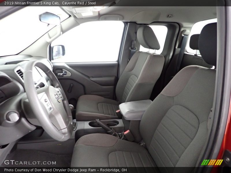 Front Seat of 2019 Frontier S King Cab