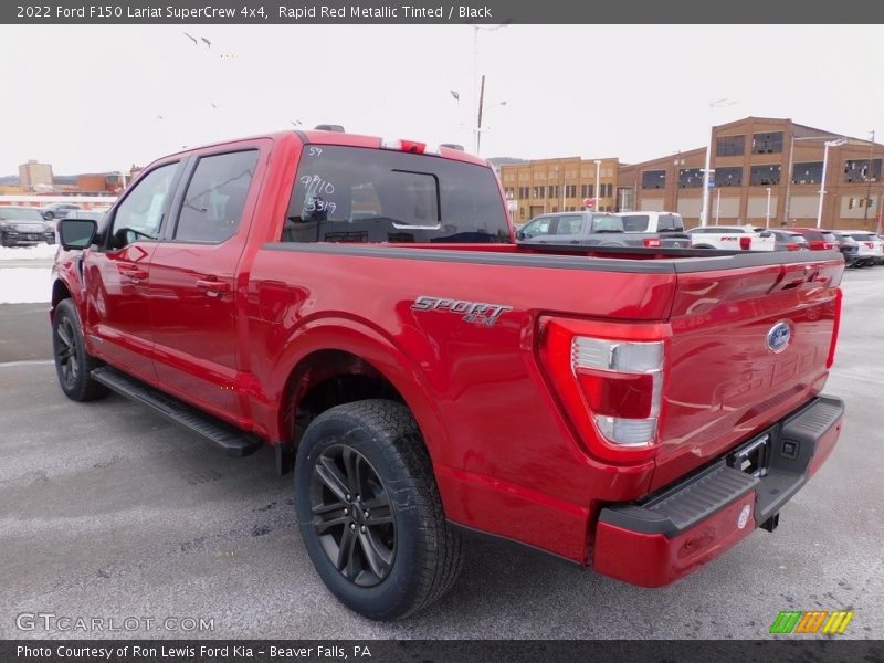 Rapid Red Metallic Tinted / Black 2022 Ford F150 Lariat SuperCrew 4x4