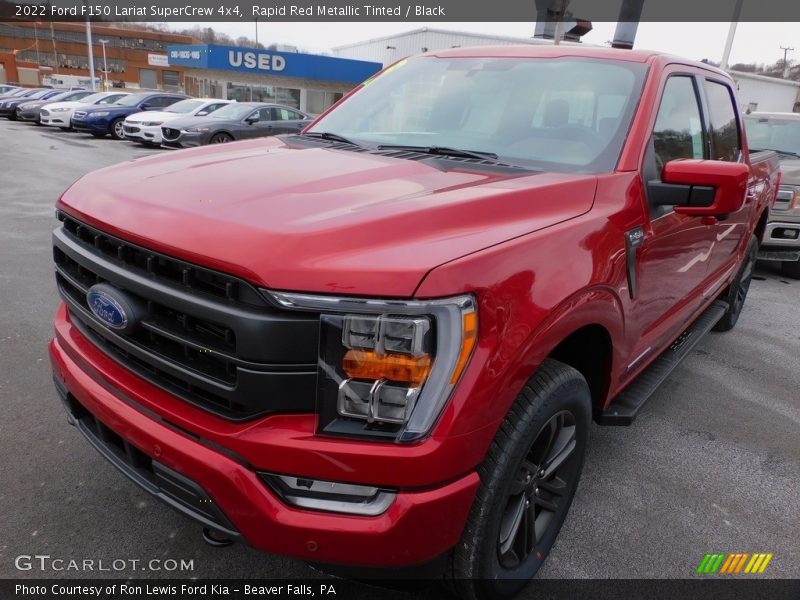 Rapid Red Metallic Tinted / Black 2022 Ford F150 Lariat SuperCrew 4x4