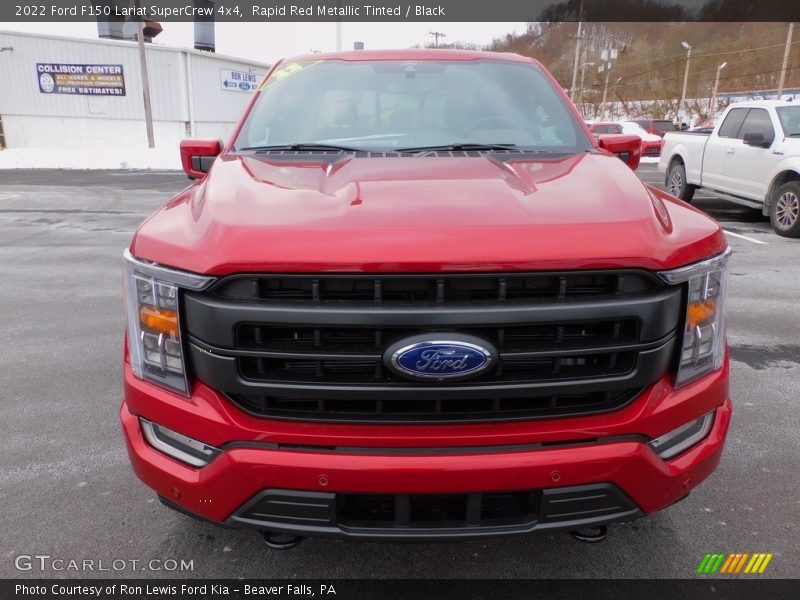 Rapid Red Metallic Tinted / Black 2022 Ford F150 Lariat SuperCrew 4x4