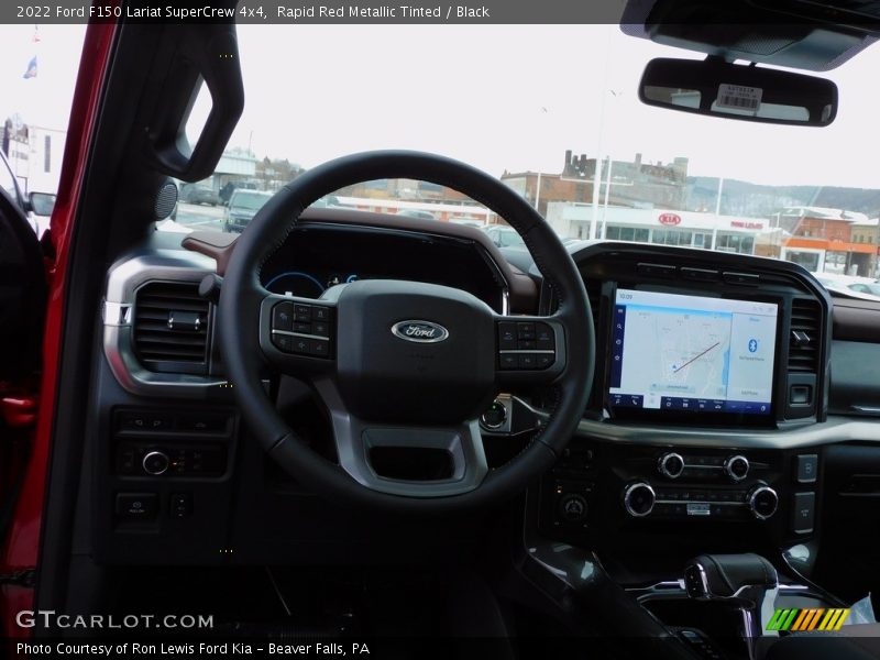 Rapid Red Metallic Tinted / Black 2022 Ford F150 Lariat SuperCrew 4x4