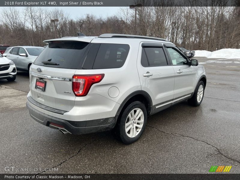 Ingot Silver / Ebony Black 2018 Ford Explorer XLT 4WD