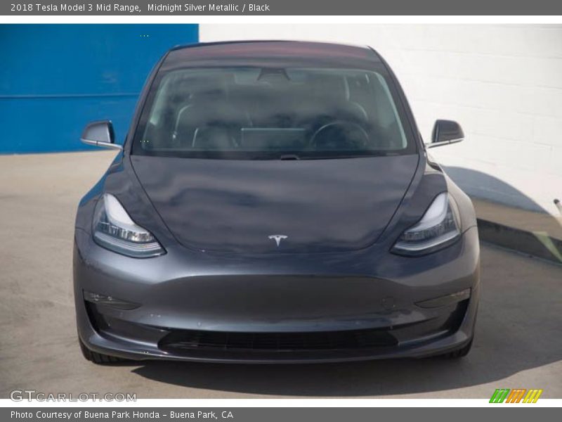Midnight Silver Metallic / Black 2018 Tesla Model 3 Mid Range
