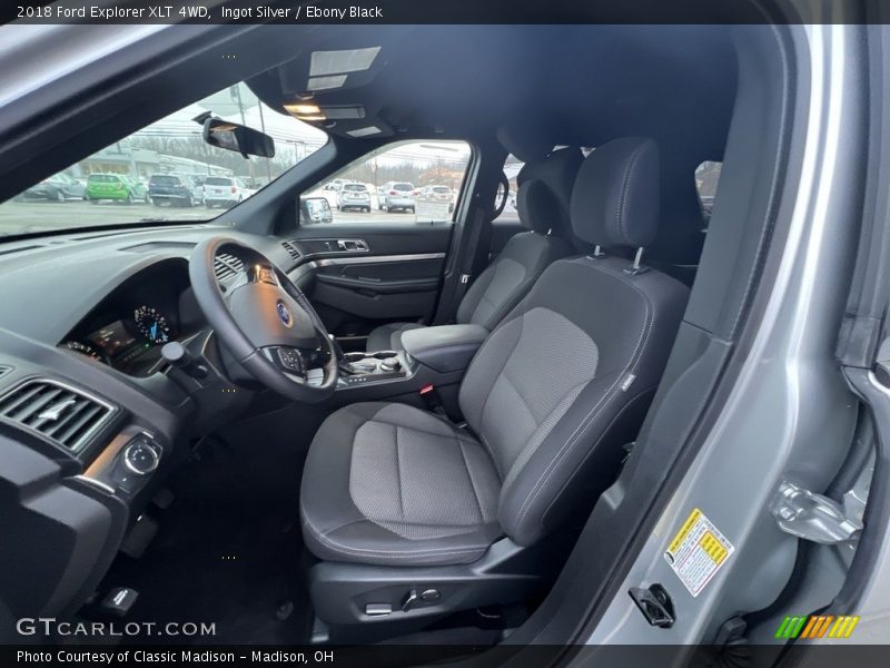 Ingot Silver / Ebony Black 2018 Ford Explorer XLT 4WD