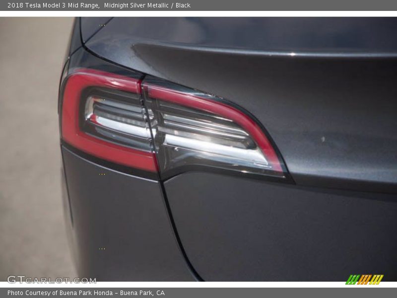 Midnight Silver Metallic / Black 2018 Tesla Model 3 Mid Range