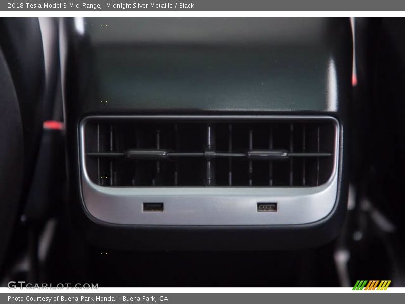 Midnight Silver Metallic / Black 2018 Tesla Model 3 Mid Range
