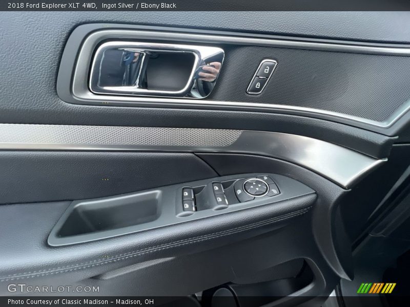 Ingot Silver / Ebony Black 2018 Ford Explorer XLT 4WD
