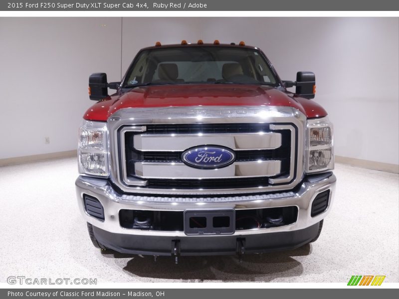 Ruby Red / Adobe 2015 Ford F250 Super Duty XLT Super Cab 4x4